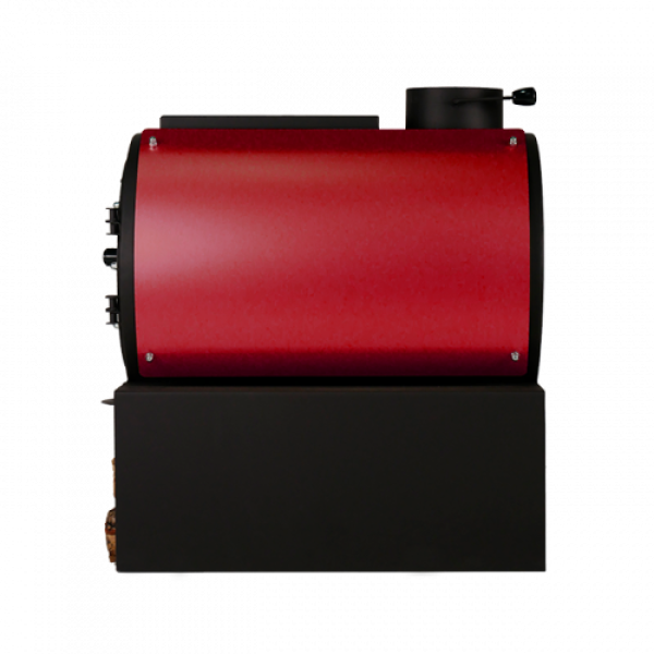 Піч дров'яна опалювальна DS Classic з варильною поверхнею + кожух червоний