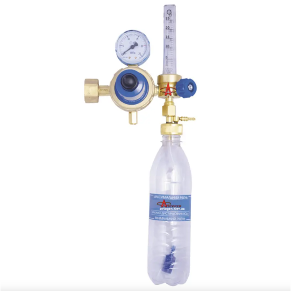 Медичний Кисневий редуктор з ротаметром зволожувачем і канюлі