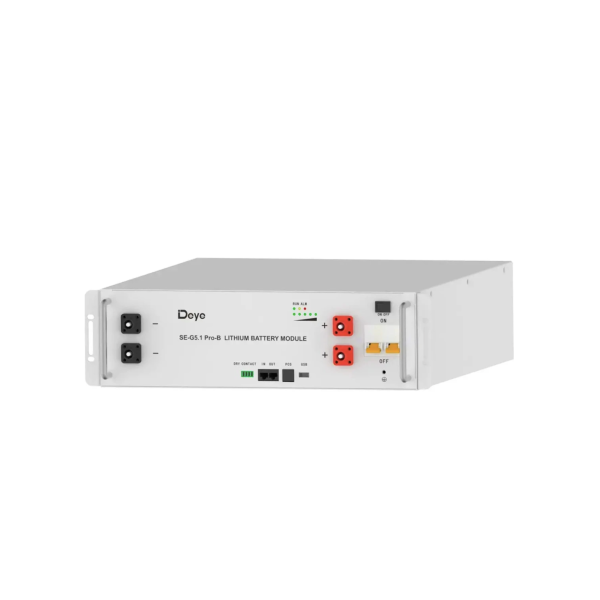 Акумулятор Deye SE-G5.1Pro-B LiFePO4 51,2V/100AH, 5120W*h (літій-залізо-фосфатний акумулятор для ДБЖ (UPS))
